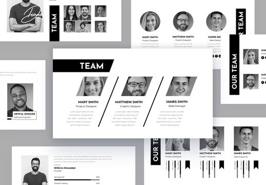 Company Team Presentation Design Template
