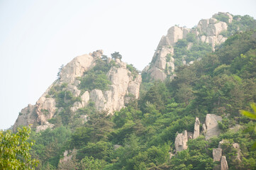 view of the mountains in the morning Laoshan_Beijiushui