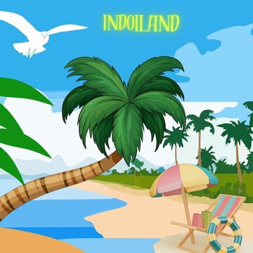 poster indoisland beach