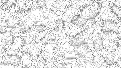 Black on white contours vector topography stylized height of the lines. The concept of a conditional geography scheme and the terrain path. Map on land vector terrain Illustration.