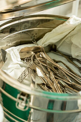 surgical instruments in a portrait photography