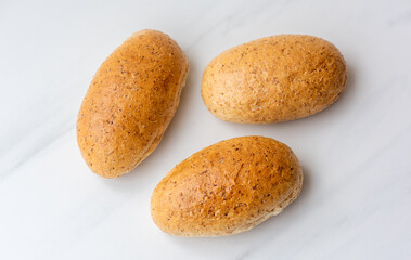 Group of fresh baked bread (rolls)