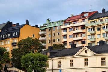 Fototapeta na wymiar Ostermalm district in Stockholm, Sweden