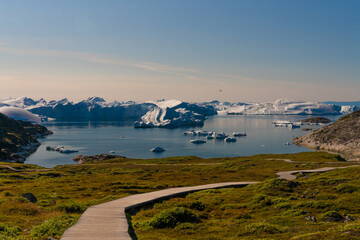 greenland ilulissat icefjord - obrazy, fototapety, plakaty