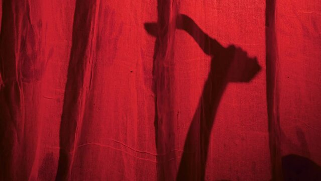 Shadow Of Hand With Knife