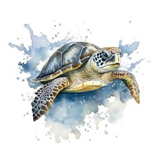 Obraz premium turtle swimming