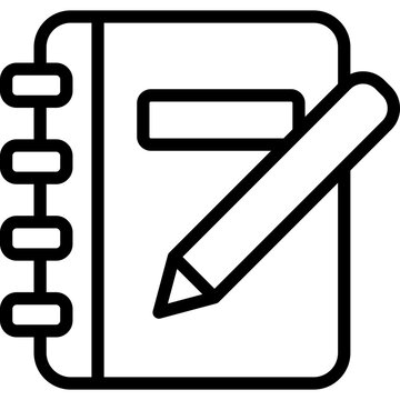 Guestbook Outline Icon