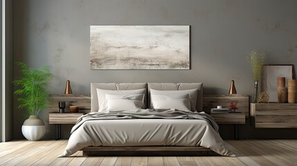 Sample frame set against a comfortable taupe bedroom backdrop.