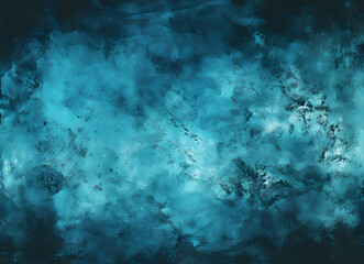 Fototapeta na wymiar Abstract Hand Painted Blue Background