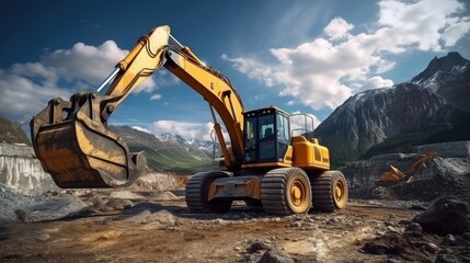 Modern Construction Machinery For Earthworks