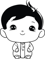 cute little boy cartoon vector illustration graphic design vector illustration graphic design