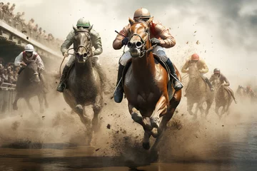 Fototapeten Derby horse racing © arhendrix