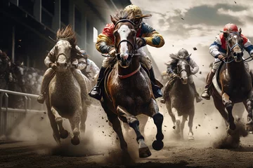 Rolgordijnen Derby horse racing © arhendrix