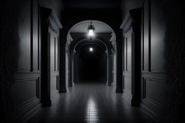 dark horror corridor very scary No any ghost or character Background ony dark 3d 