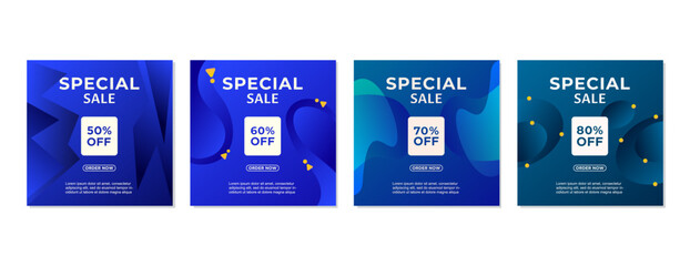 SET SPECIAL SALE OFFERS AND PROMOTION TEMPLATE BANNER DESIGN.COLORFUL GRADIENT COLOR BACKGROUND VECTOR. GOOD FOR SOCIAL MEDIA POST, COVER , POSTER 