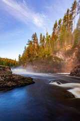 river in autumn forest