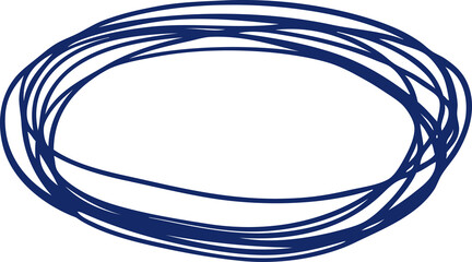 Circle line. Hand drawn