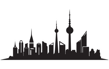 Naklejka premium Modern Kuala Lumpur City Skyline Design,Kuala Lumpur skyline detailed silhouette. Vector illustration