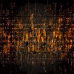 Abstract computer background. High tech. Numbers, data, columns, lines. Without people. Blank template