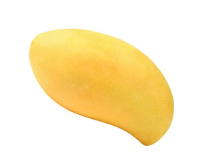 Fresh yellow mango on transparent png