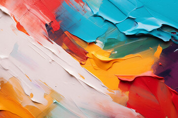 Paint different colors, blending and contrasting onto the surface.