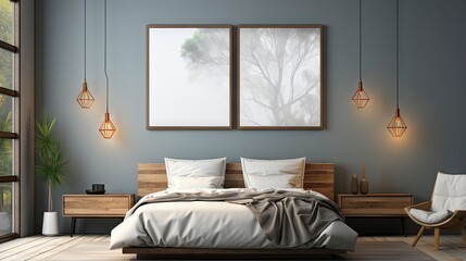 Sample frame set against a comfortable taupe bedroom backdrop.