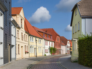 Fototapeta na wymiar Altstadt Malchow in Mecklenburg