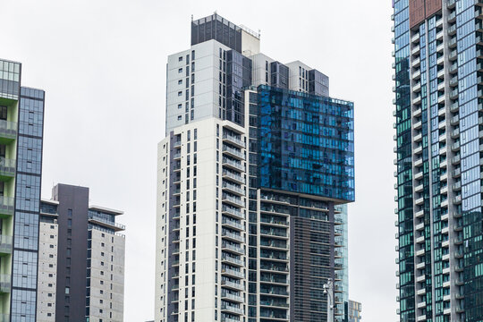 High rise skyscraper city buildings