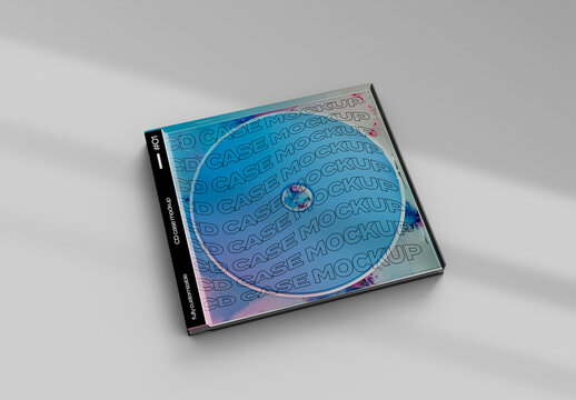 CD Jewel Case Mockup 