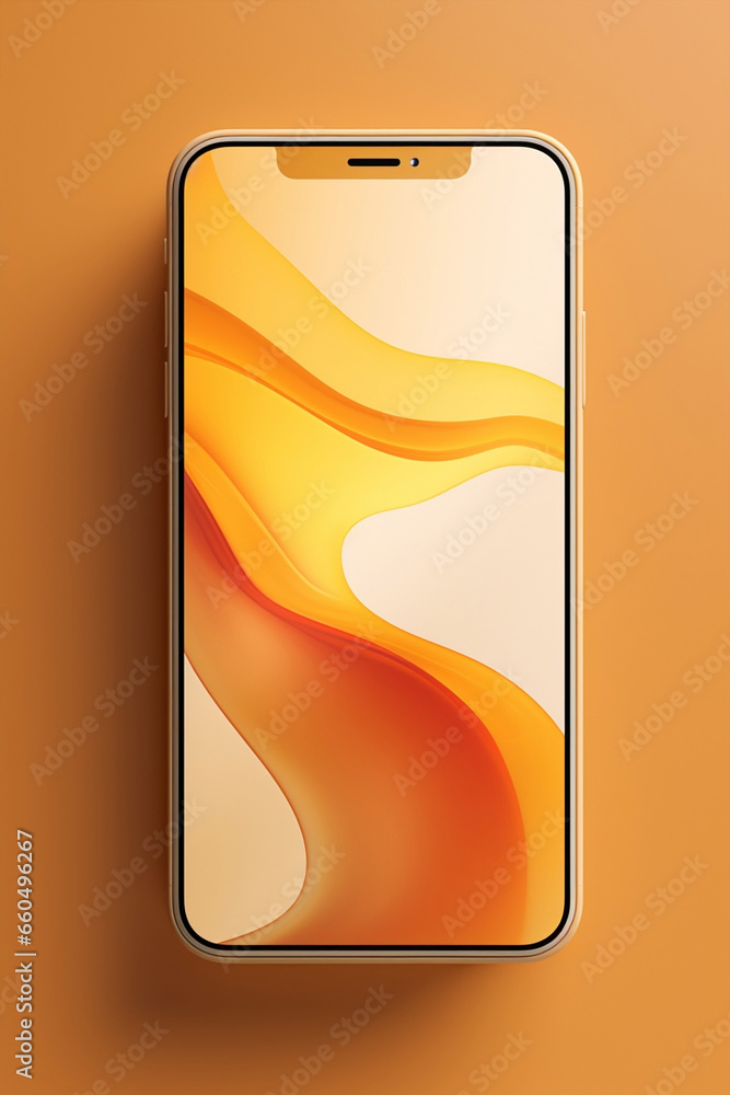Poster design smartphone isolated smart device background digital screen mobile modern communication phone 