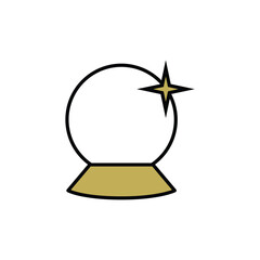 Magic Ball Icon Vector Design Template