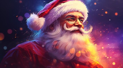 Happy New Year. Santa Claus, character for the holidays.