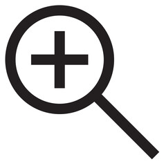 Fototapeta premium Zoom in tool icon
