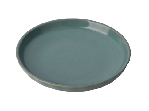 green ceramic plate on transparent png