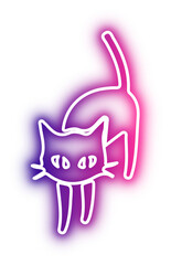 Set of Halloween neon