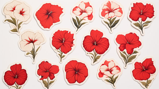 set of red flowers © Ayesha