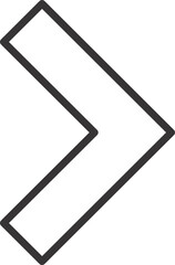 Fototapeta premium arrow sign outline flat vector 