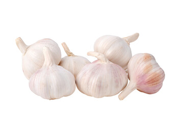 Gruop of Garlic on transparent png