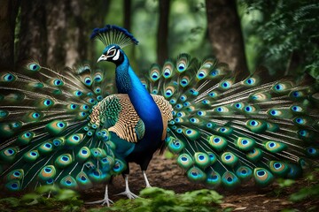 Obraz premium peacock with feathers