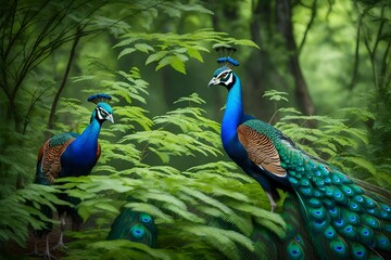 Obraz premium peacock with feathers