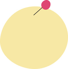 circle post it note paper hand drawn doodle