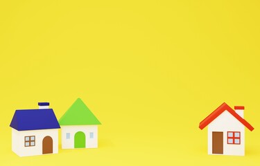 3D素材_かわいい家