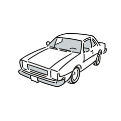 斜めから見た車