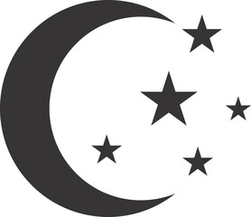 Obraz premium sun and moon sign