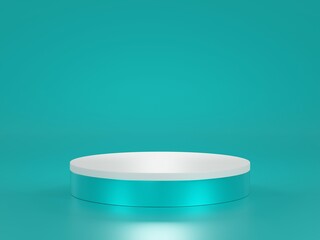 contact lens on white background