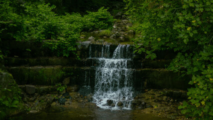 Cascata no meio da floresta