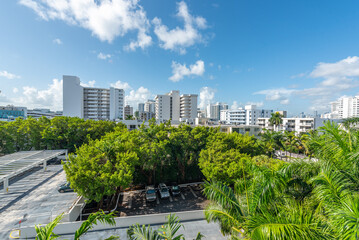 Fototapeta premium View from apartment condo in Florida