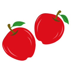 Ilustración vectorial de una Manzana. Diseño de manzanas