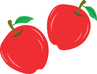 Ilustración vectorial de una Manzana. Diseño de manzanas