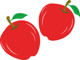 Ilustración vectorial de una Manzana. Diseño de manzanas